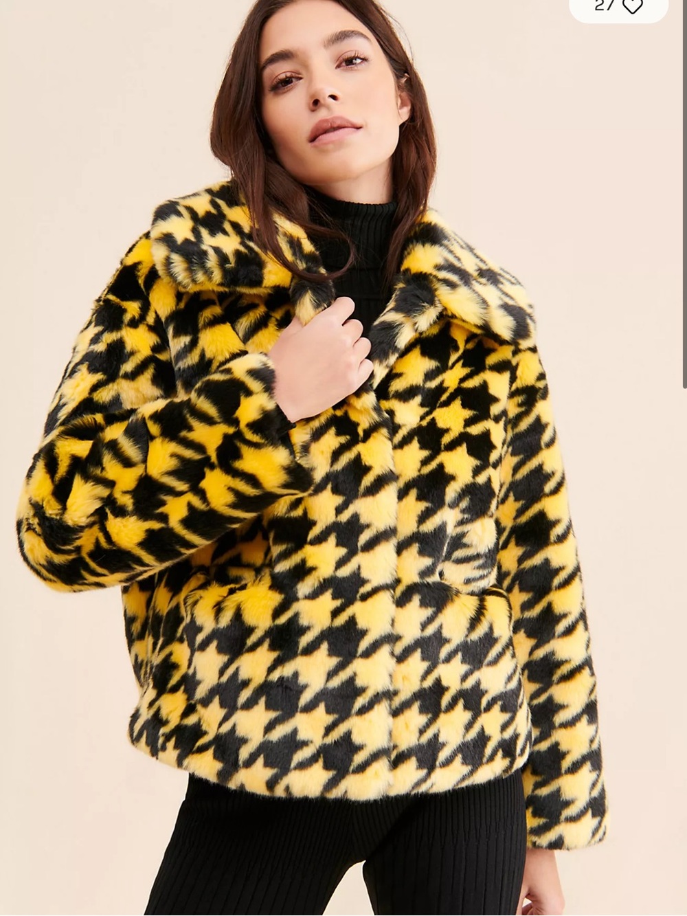 NWT JAKKE Traci Faux Fur Coat sz XS MSRP $315